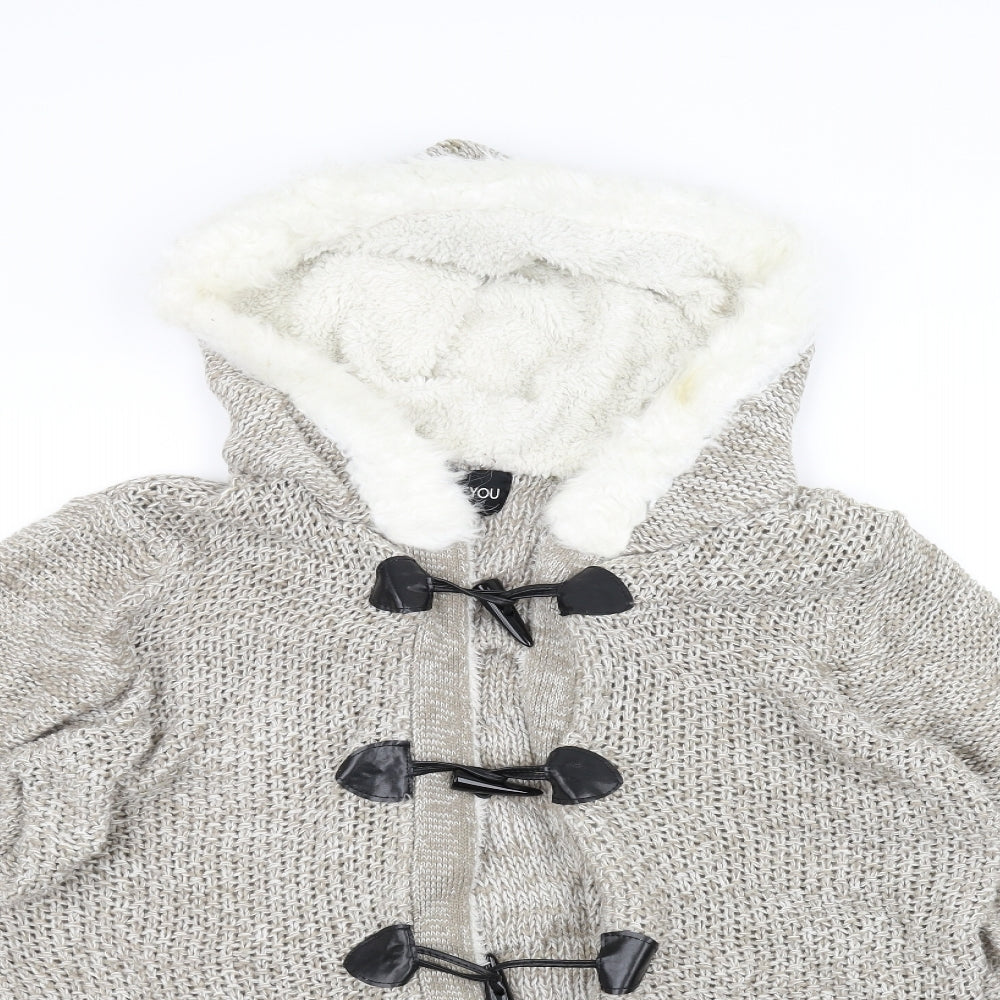 beyou Womens Brown  Knit Jacket  Size 16