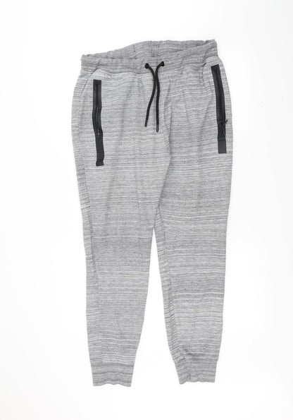 Womens UK Size XL Preworn Regular Fit Sweatpants Grey Trousers