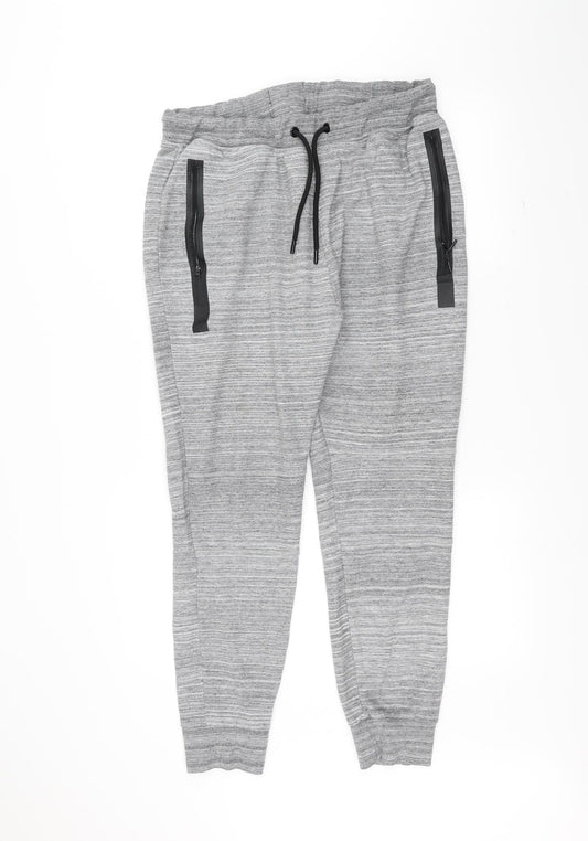 Womens UK Size XL Preworn Regular Fit Sweatpants Grey Trousers
