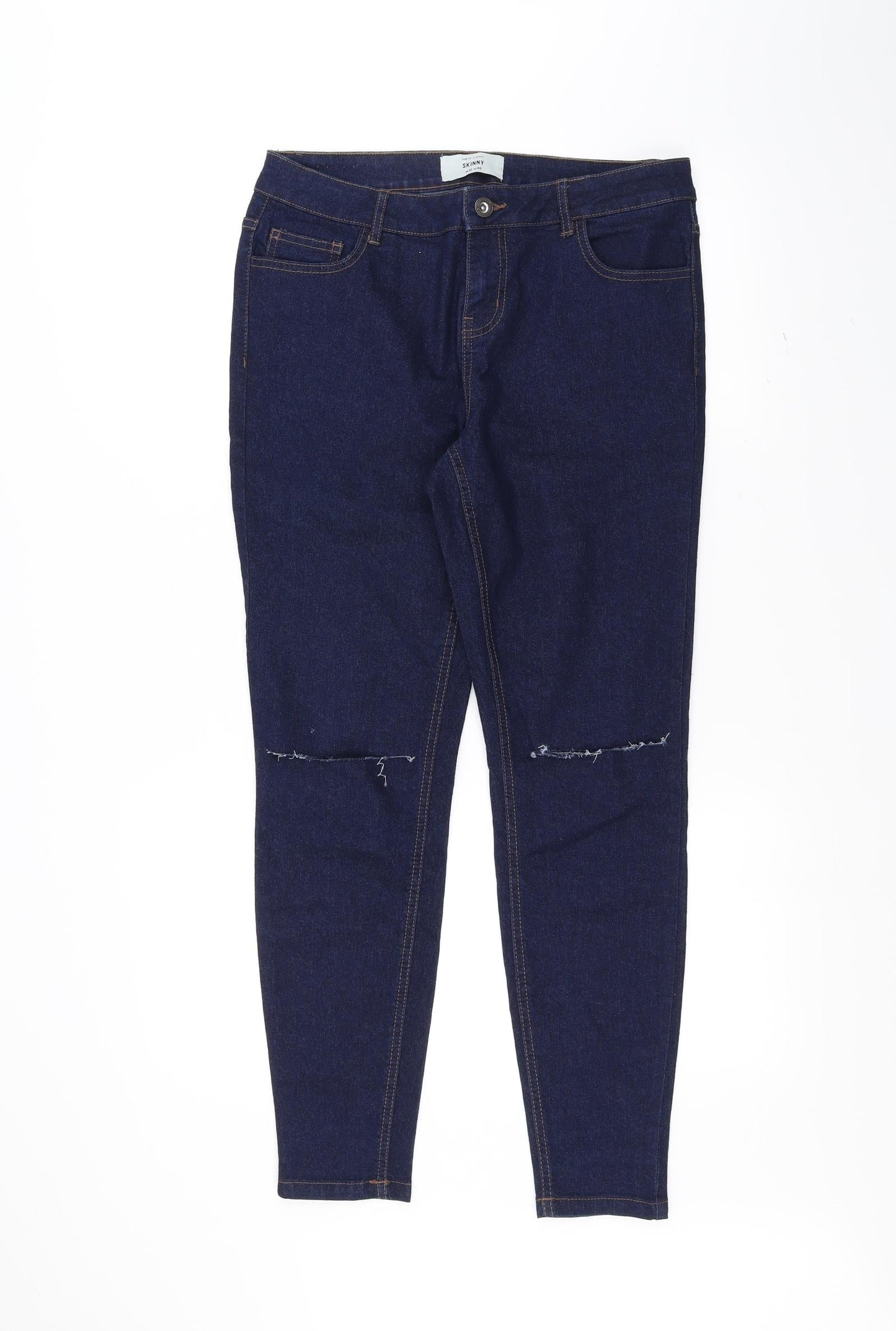 New Look Womens Blue   Skinny Jeans Size 12 L27 in