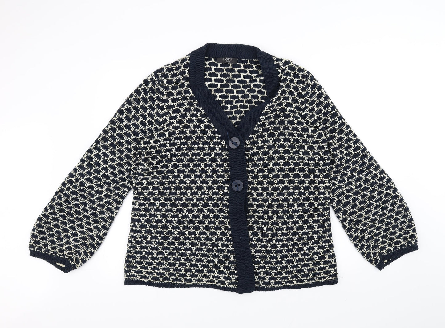 George Womens Blue  Knit Jacket Coatigan Size 18