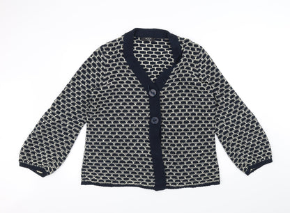 George Womens Blue  Knit Jacket Coatigan Size 18