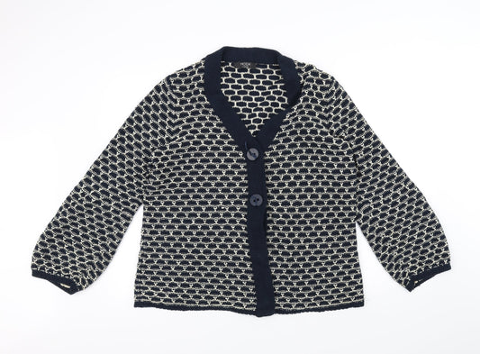 George Womens Blue  Knit Jacket Coatigan Size 18