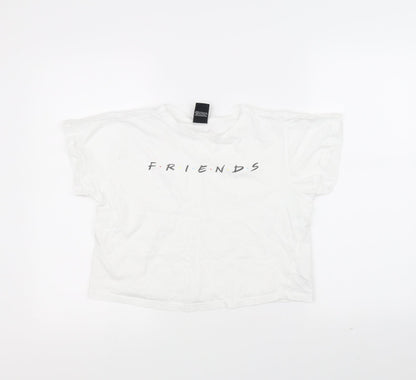 915 Womens White   Basic T-Shirt Size S