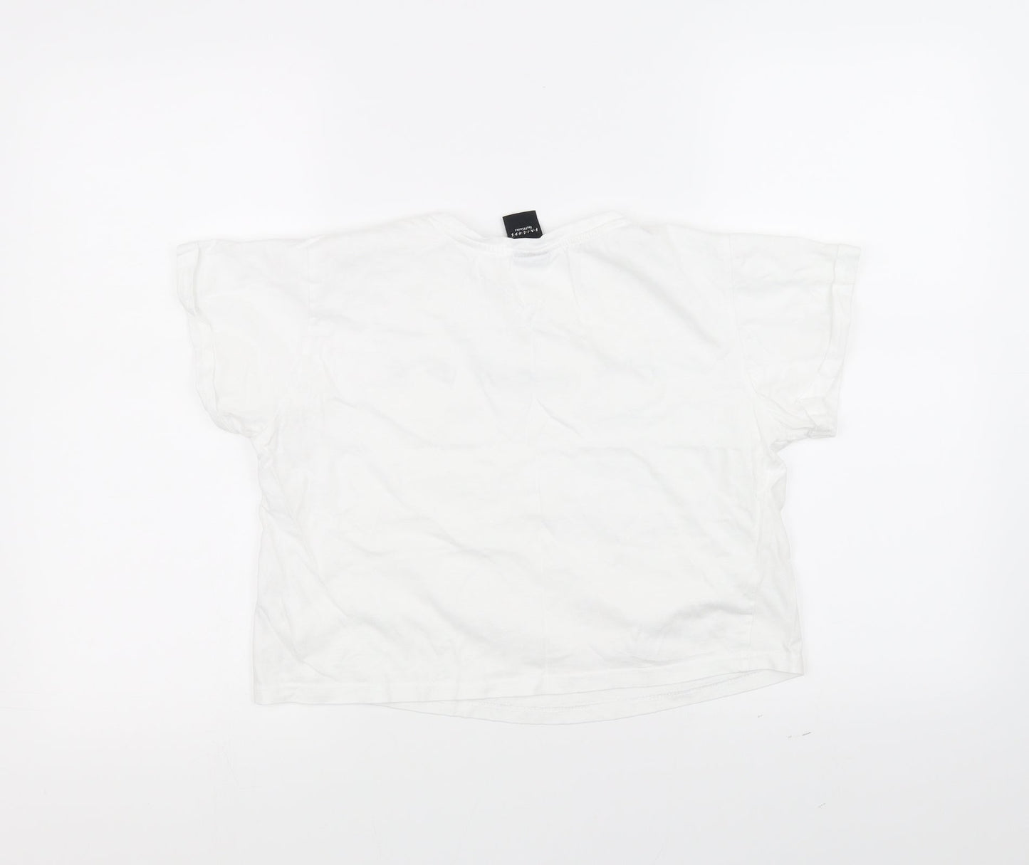 915 Womens White   Basic T-Shirt Size S
