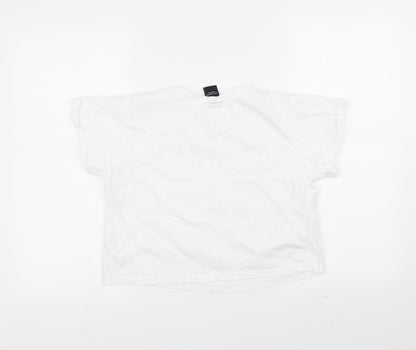 915 Womens White   Basic T-Shirt Size S