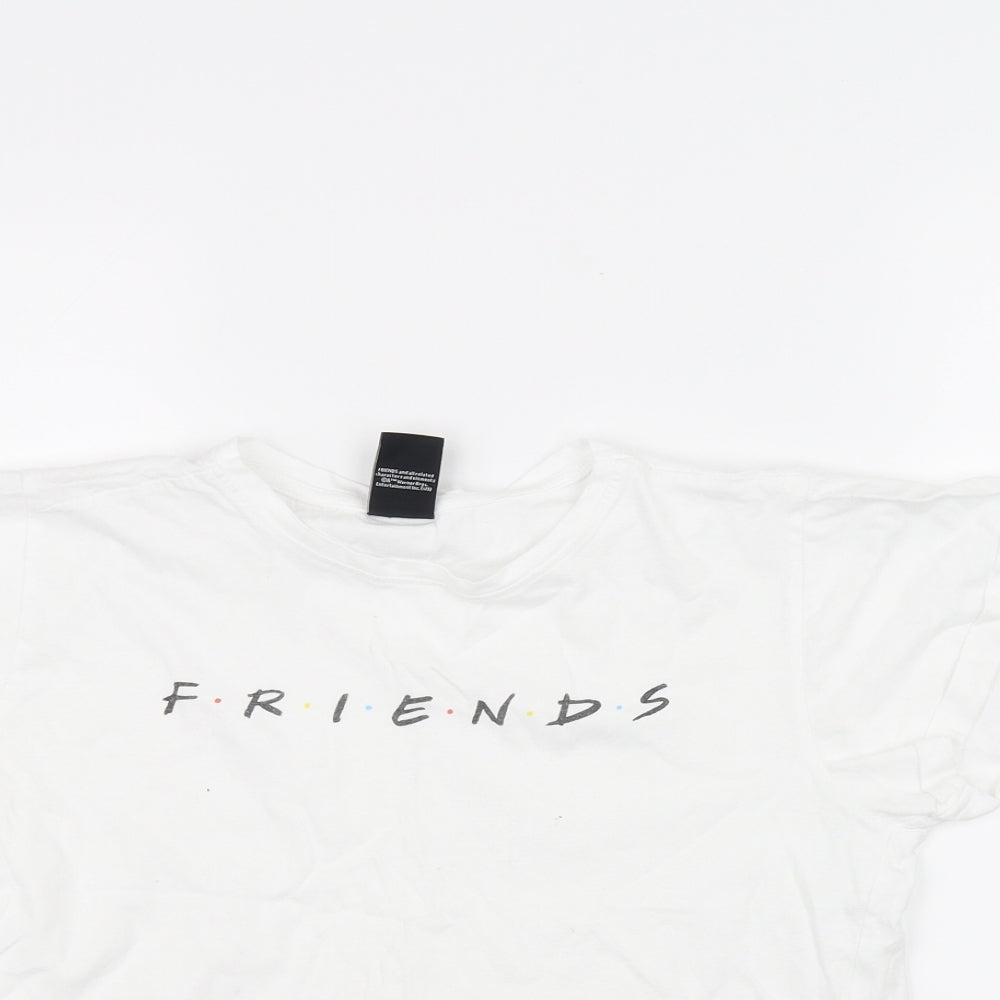 915 Womens White   Basic T-Shirt Size S