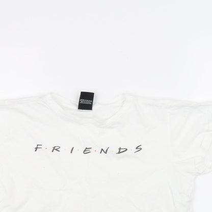 915 Womens White   Basic T-Shirt Size S