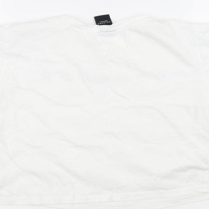 915 Womens White   Basic T-Shirt Size S