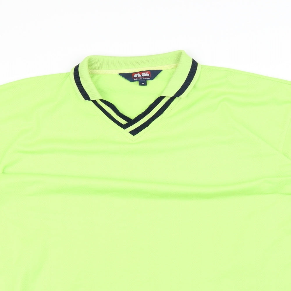Mens UK Size M Athletic Sports Polyester Polo Shirt
