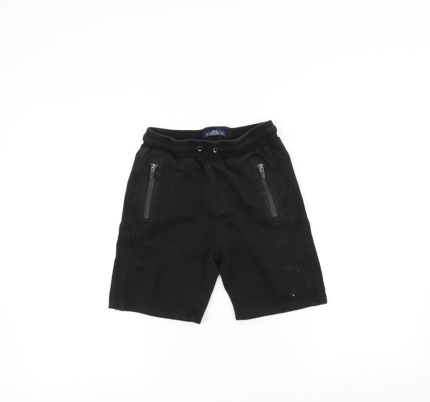 Preworn Boys Black   Sweat Shorts Size 9 Years