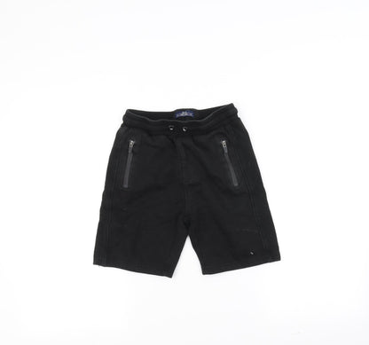 Preworn Boys Black   Sweat Shorts Size 9 Years