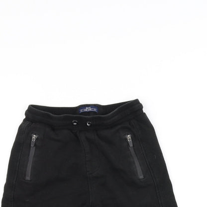 Preworn Boys Black   Sweat Shorts Size 9 Years