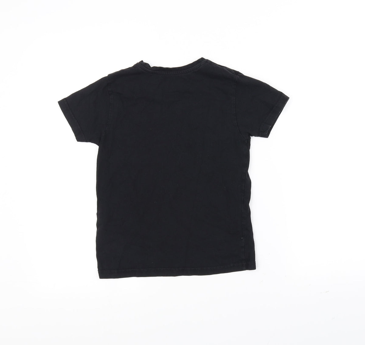 Primark Girls Black   Basic T-Shirt Size 7-8 Years
