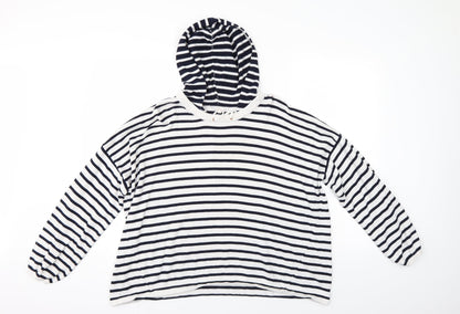 Falmer Heritage Womens Multicoloured Striped  Pullover Hoodie Size L