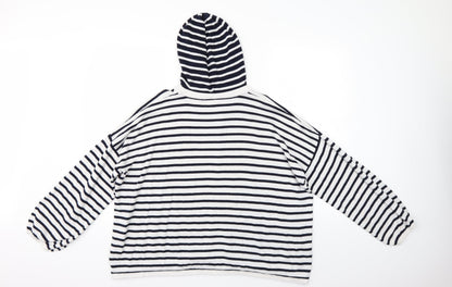 Falmer Heritage Womens Multicoloured Striped  Pullover Hoodie Size L