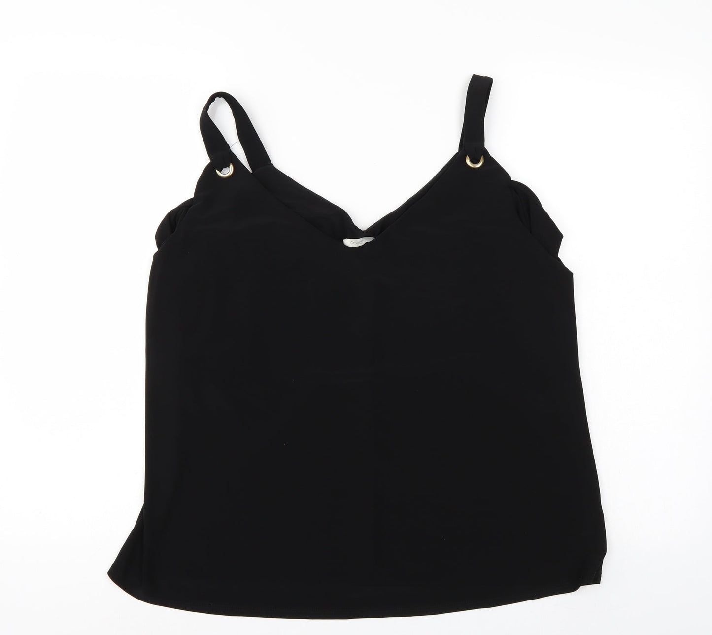 George Womens Black   Basic Blouse Size 16