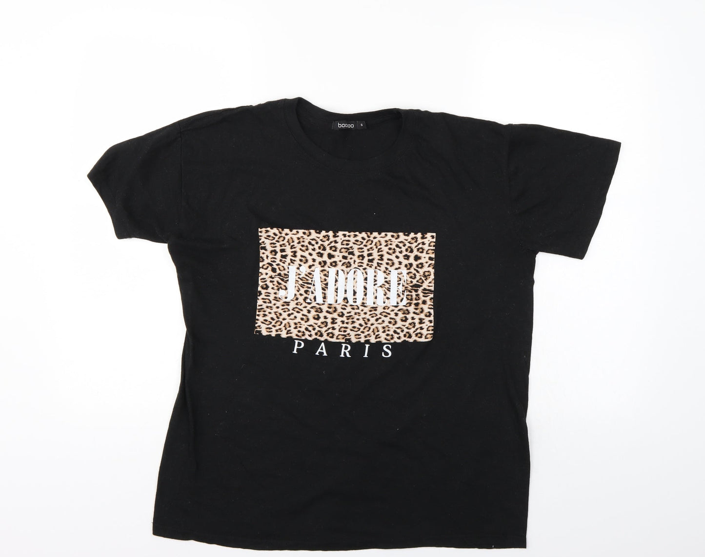 Boohoo Womens Black   Basic T-Shirt Size S