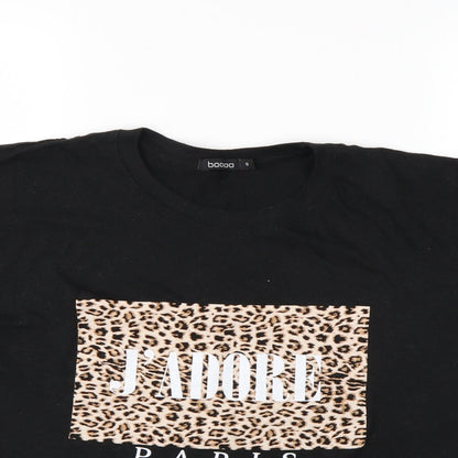 Boohoo Womens Black   Basic T-Shirt Size S