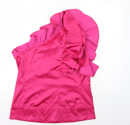 Limited Editions Womens Purple   Basic Blouse Size 12