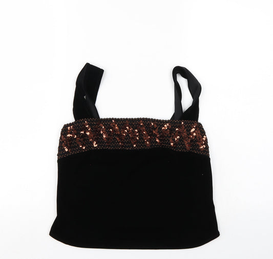 George Womens Black   Basic Blouse Size 14