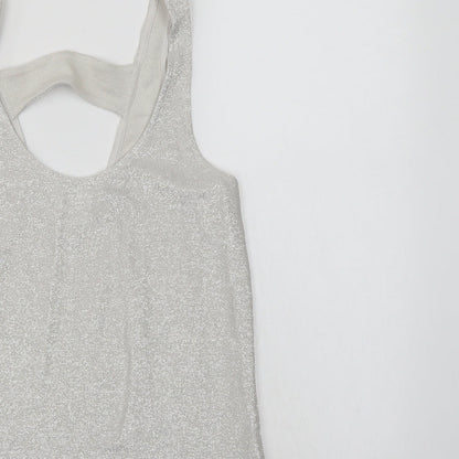 NEXT Womens Silver   Basic Blouse Size 6