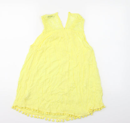 F&F Womens Yellow   Tunic Blouse Size 12