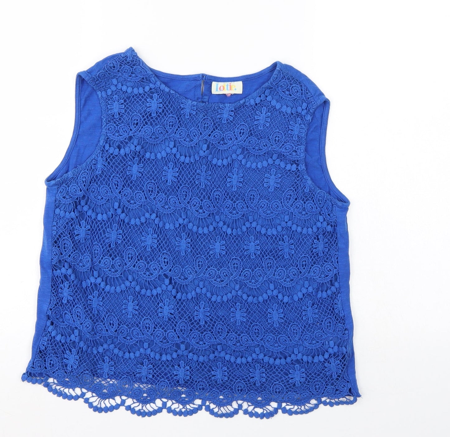 Womens UK Size 12 Lottie Blue Basic Blouse