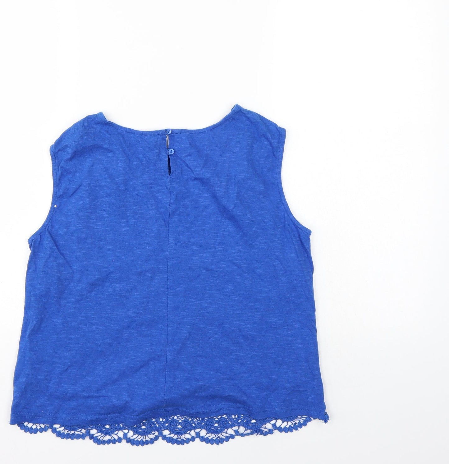 Womens UK Size 12 Lottie Blue Basic Blouse