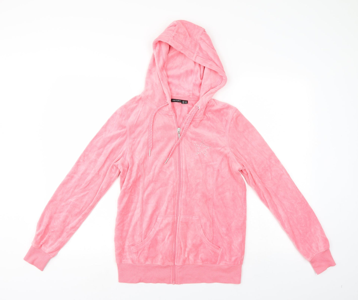 ESMARA Womens Pink   Full Zip Hoodie Size 10