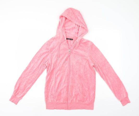 ESMARA Womens Pink   Full Zip Hoodie Size 10