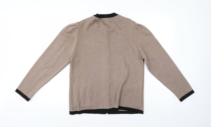 Preworn Womens Brown   Cardigan Jumper Size 12
