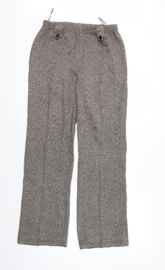 Womens UK Size 12 Roman Regular Fit  Brown Trousers