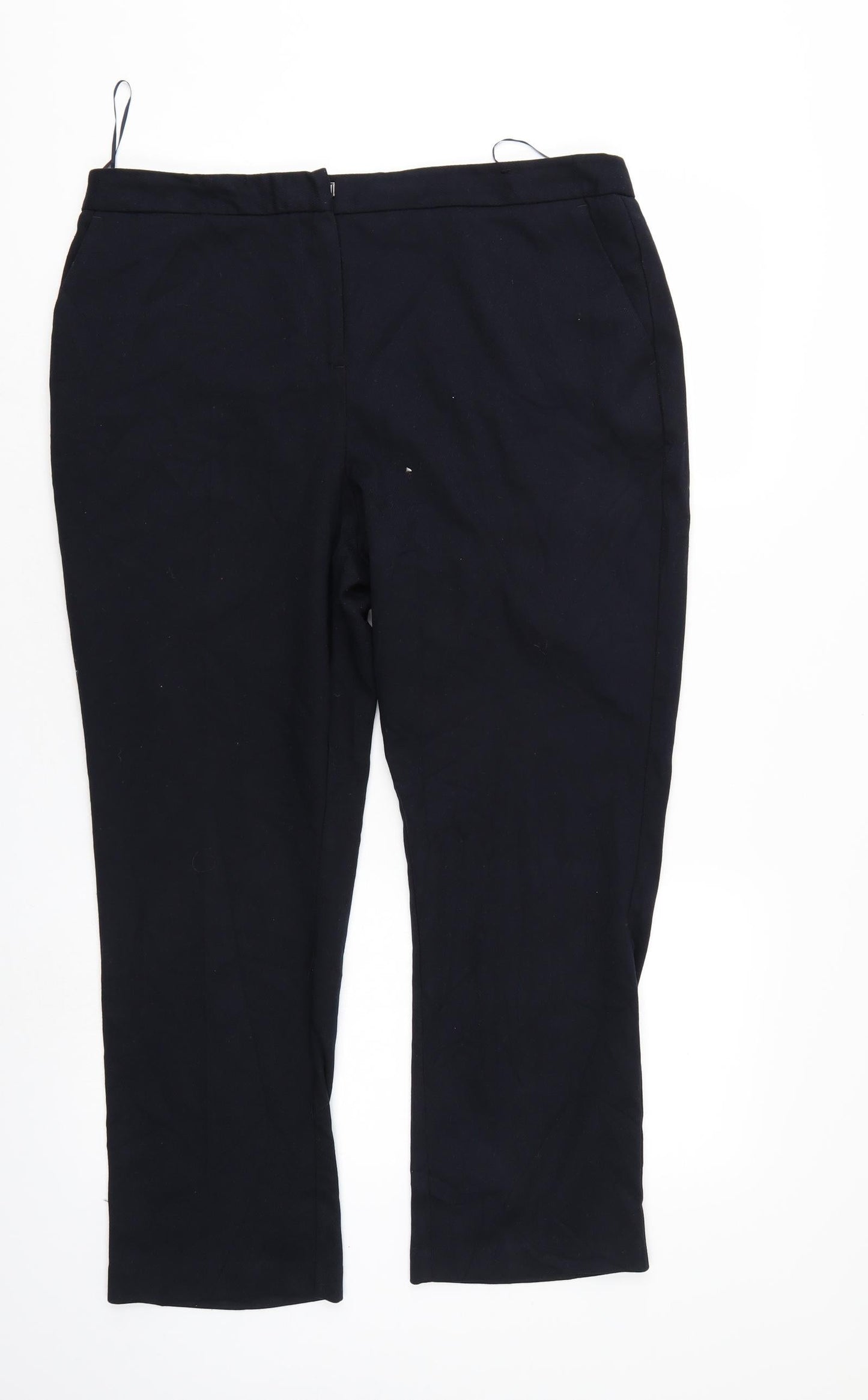 Womens UK Size 6 Papaya Regular Fit  Black Trousers