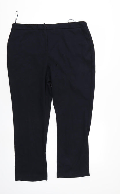 Womens UK Size 6 Papaya Regular Fit  Black Trousers