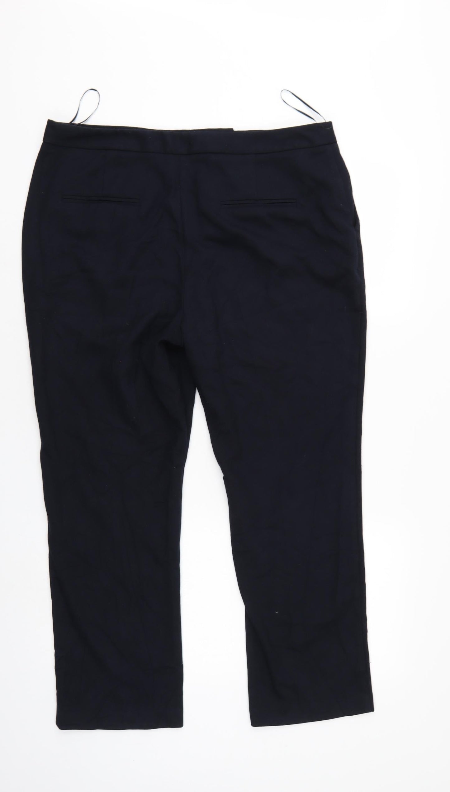 Womens UK Size 6 Papaya Regular Fit  Black Trousers