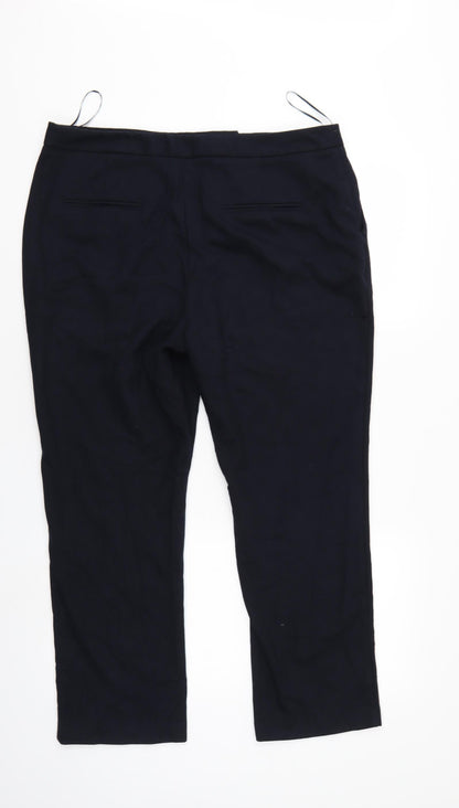 Womens UK Size 6 Papaya Regular Fit  Black Trousers