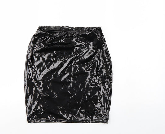 Pretty little thing Womens Black   Mini Skirt Size 6