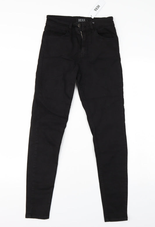 Hera Mens Black  Denim Skinny Jeans Size 26 L27 in