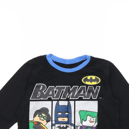 Preworn Boys Black   Basic T-Shirt Size 6 Years  - Batman