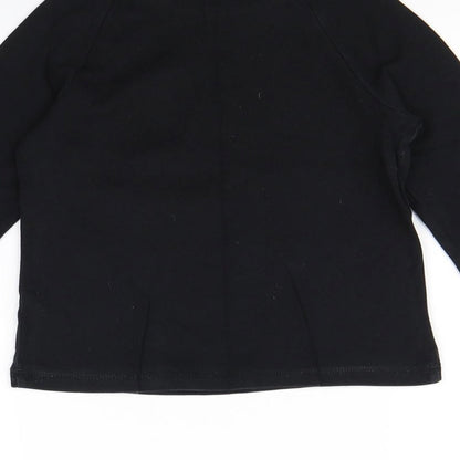 George Girls Black   Basic T-Shirt Size 5 Years  - Pudsey