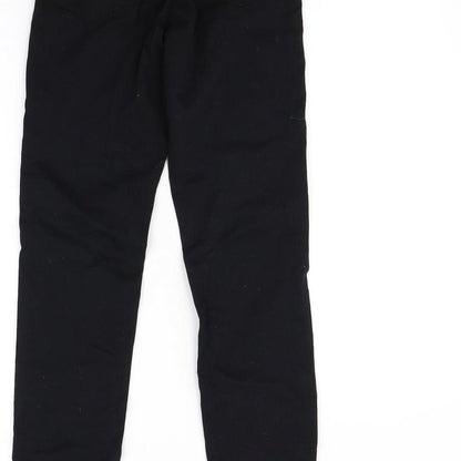 Womens UK Size 10 Papaya Regular Fit Straight Black Jeans