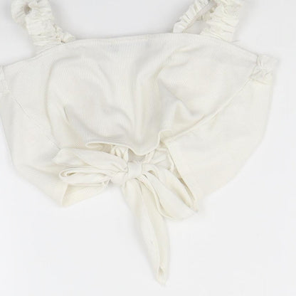Womens UK Size 8 pretty little Thing Ivory Basic Tank