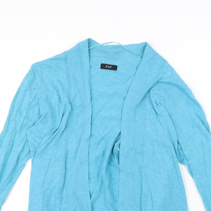 F&F Womens Blue   Cardigan Jumper Size 10
