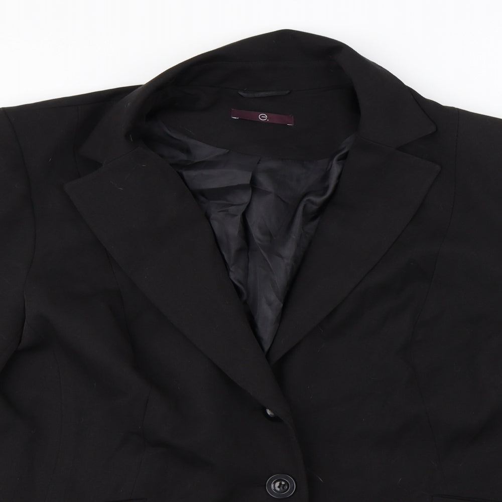 e Mens Black   Jacket Blazer Size XL