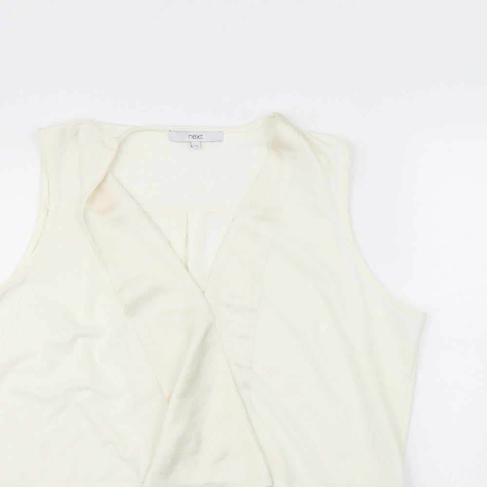 Womens UK Size 20 NEXT Ivory Basic Blouse