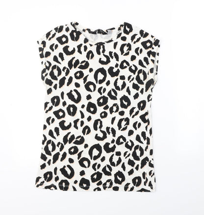 Womens UK Size 10 Dorothy Perkins White Basic T-Shirt