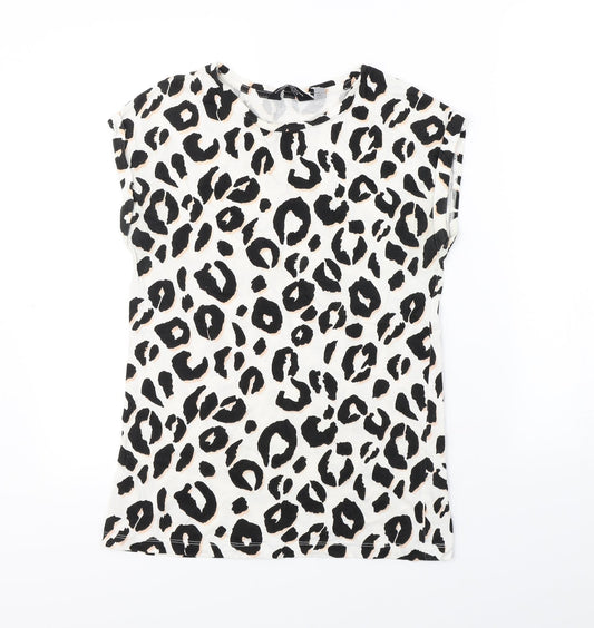 Womens UK Size 10 Dorothy Perkins White Basic T-Shirt