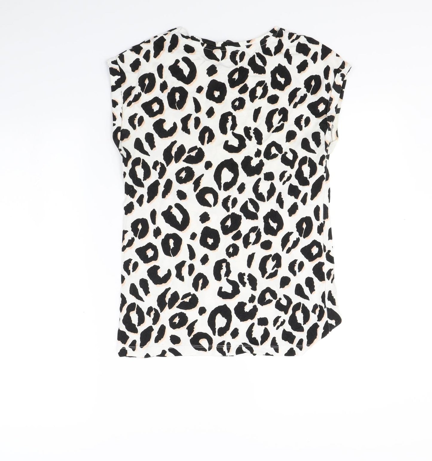 Womens UK Size 10 Dorothy Perkins White Basic T-Shirt