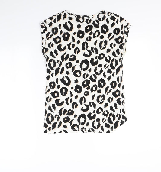 Womens UK Size 10 Dorothy Perkins White Basic T-Shirt